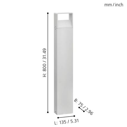 Eglo 98268 - LED Utomhuslampa DONINNI LED/5W/230V IP44