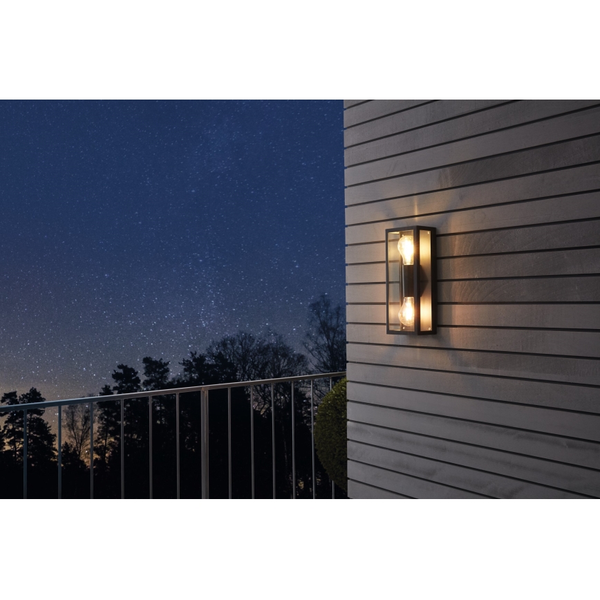 Eglo 98273 - Utomhus Väggbelysning ALAMONTE 2xE27/60W/230V IP44