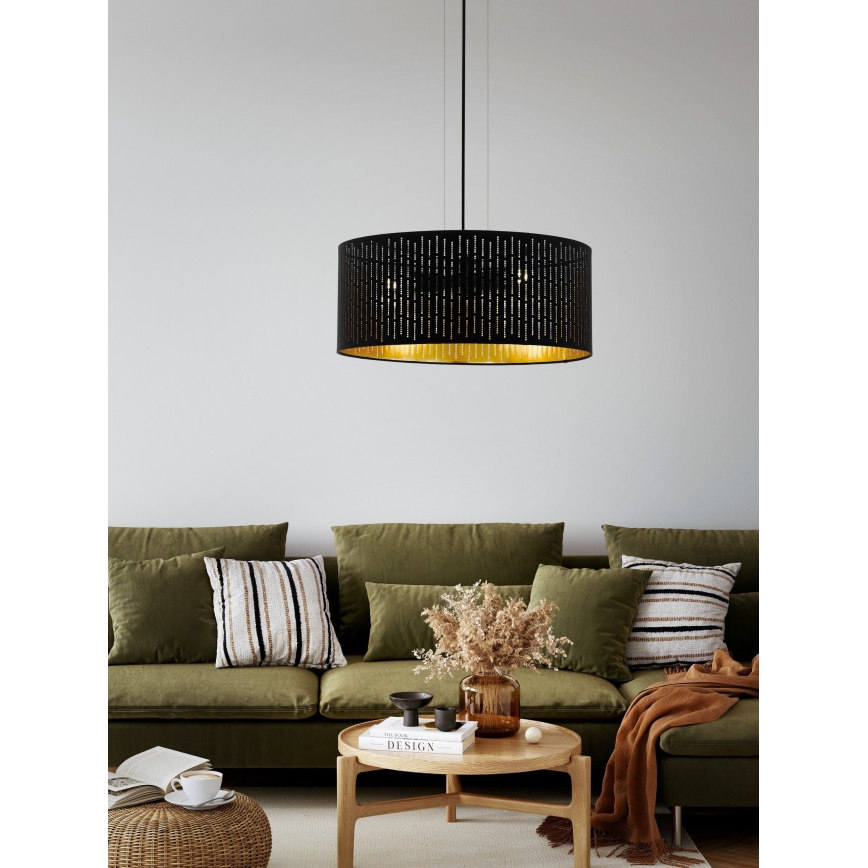 Eglo - Ljuskrona med textilsladd 3xE27/40W/230V
