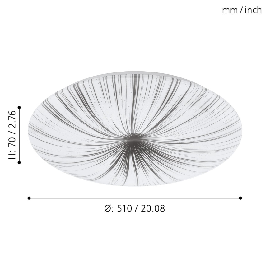 Eglo 98326 - LED Takbelysning NIEVES LED/30,8W/230V