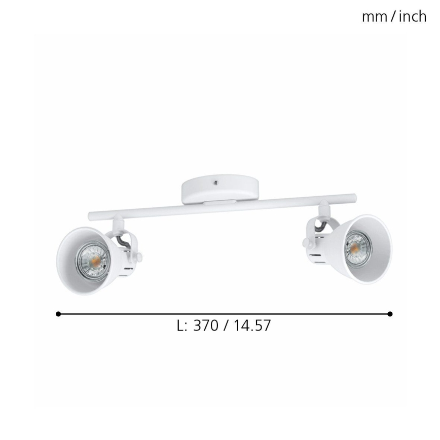 Eglo 98394 - LED Spotlight SERAS 2xGU10/3,3W/230V