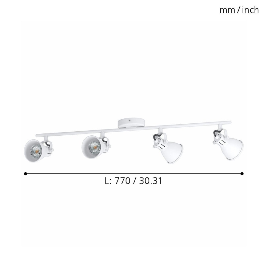 Eglo 98396 - LED Spotlight SERAS 4xLED/3,3W/230V