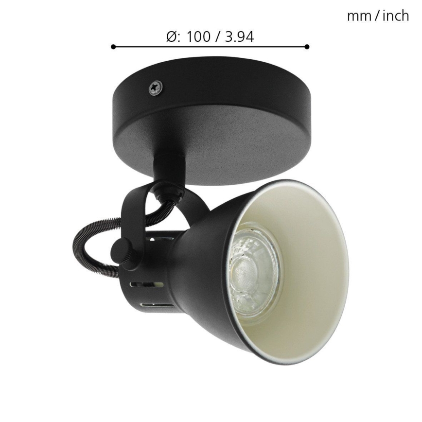 Eglo 98397 - LED Väggspotlight SERAS 1xGU10/3,3W/230V