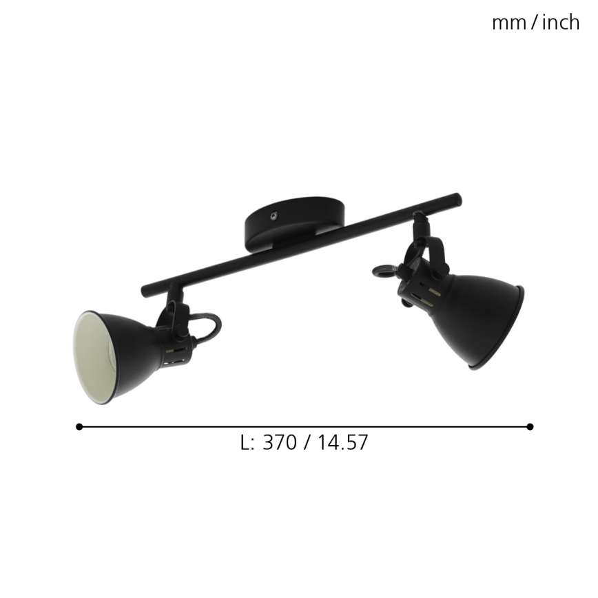 Eglo 98398 - LED Spotlight SERAS 2xGU10/3,3W/230V