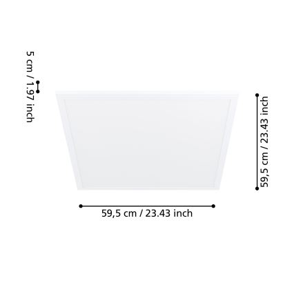 Eglo 98418 - LED Takbelysning med sensor SALOBRENA-M LED/34W/230V