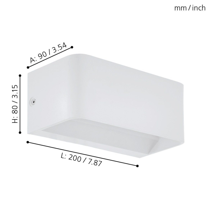 Eglo 98422 - LED Väggbelysning SANIA LED/10W/230V