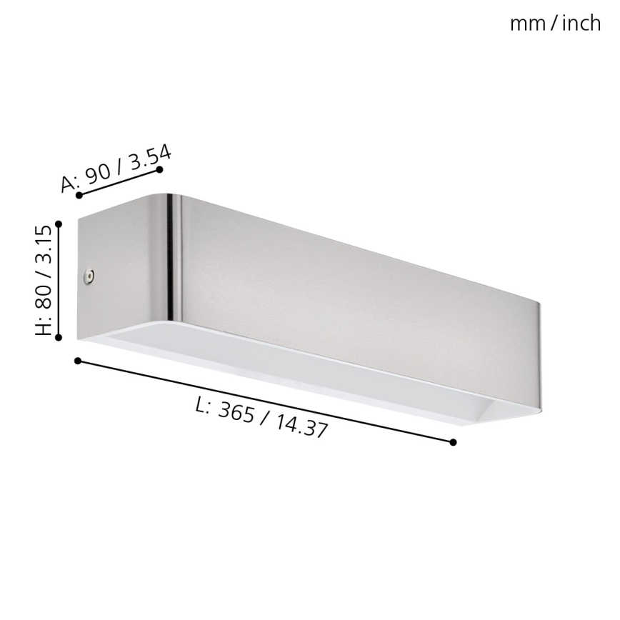 Eglo 98426 - LED Väggbelysning SANIA LED/12W/230V
