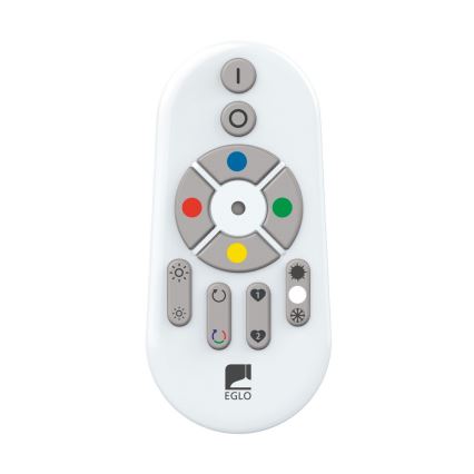 Eglo - LED RGB Ljusreglerad ljuskrona på textilsladd HORNITOS-C LED/37W/230V + fjärrkontroll