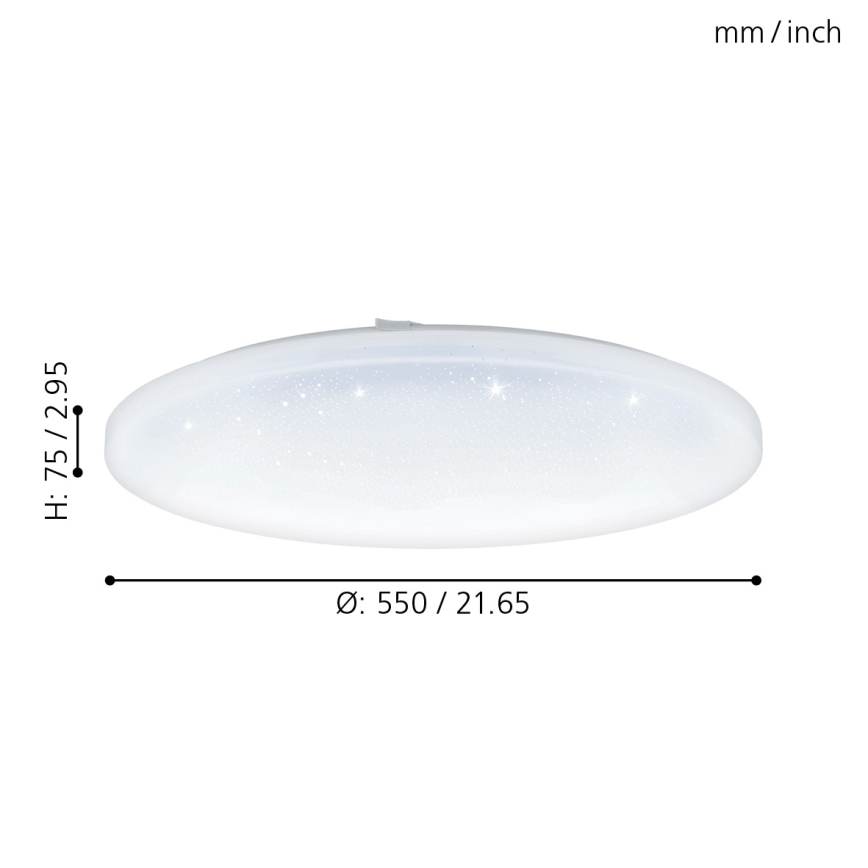 Eglo 98448 - LED Takbelysning FRANIA LED/49,5W/230V