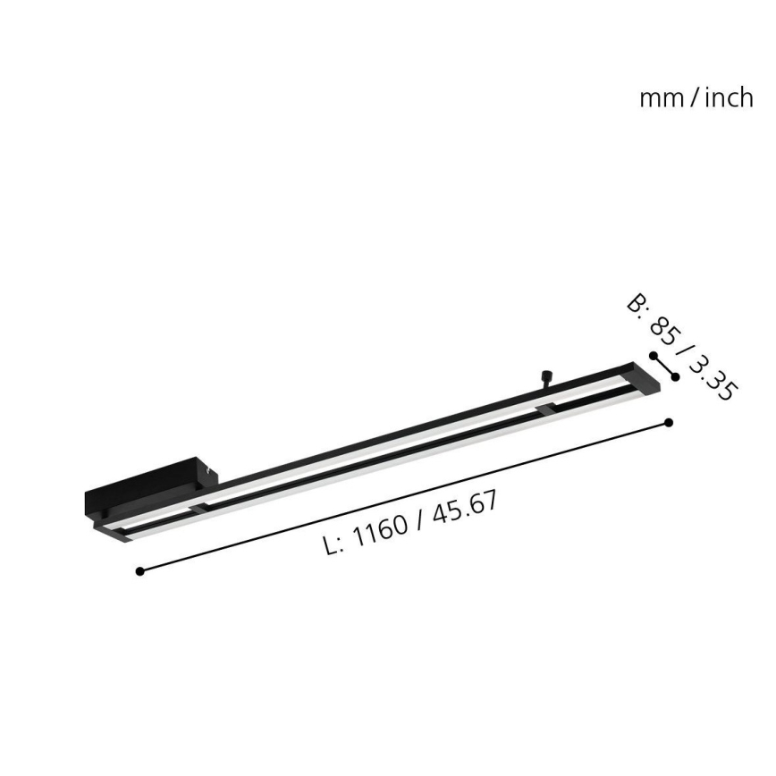 Eglo 98491 - LED Dimbar Takbelysning AMONTILLADO LED/27W/230V
