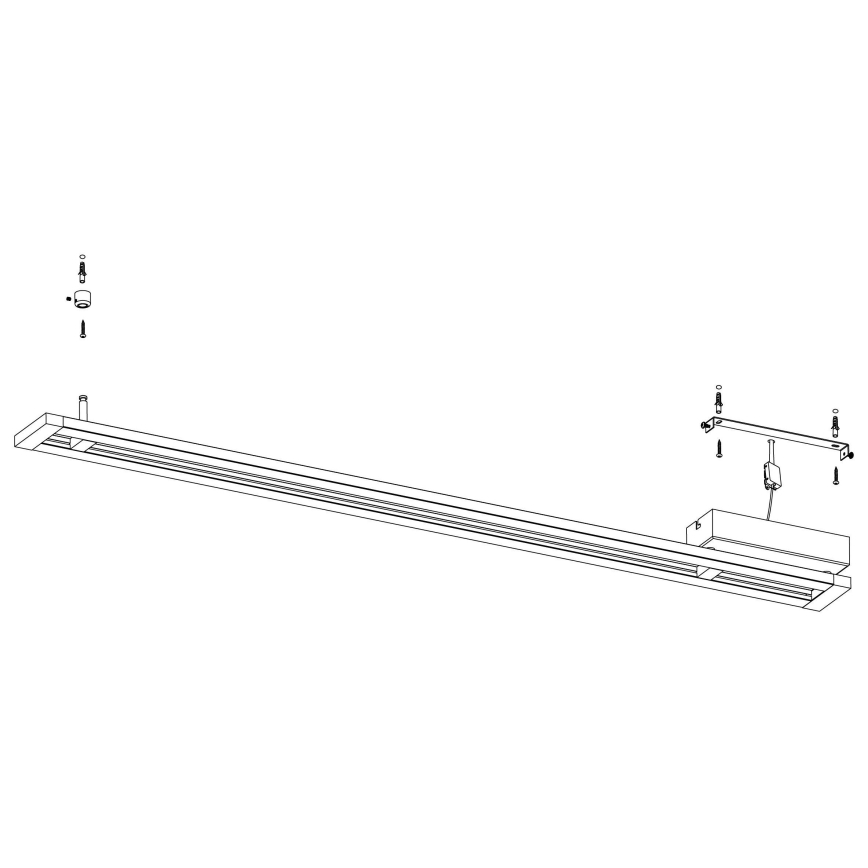 Eglo 98491 - LED Dimbar Takbelysning AMONTILLADO LED/27W/230V