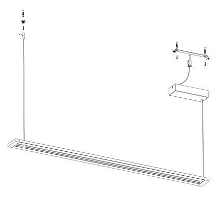Eglo 98492 - LED Ljuskrona med snöre AMONTILLADO LED/27W/230V