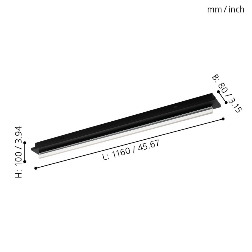 Eglo 98494 - LED Takbelysning SPADAFORA LED/25W/230V
