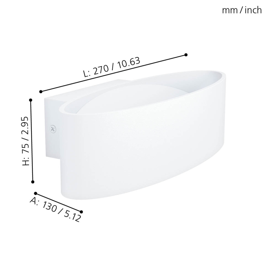 Eglo 98541 - LED Väggbelysning MACCABilI LED/10W/230V
