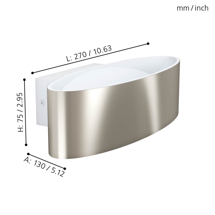 Eglo 98543 - LED Väggbelysning MACCABilI LED/10W/230V