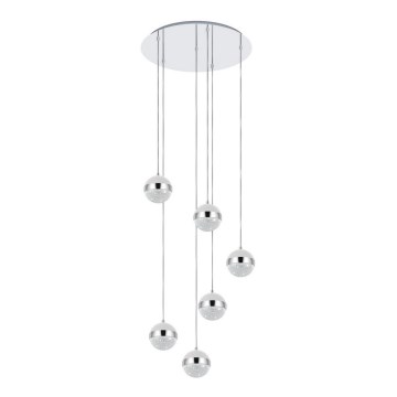 Eglo 98558 - LED Ljuskrona med snöre LICOROTO 6xG9/3W/230V