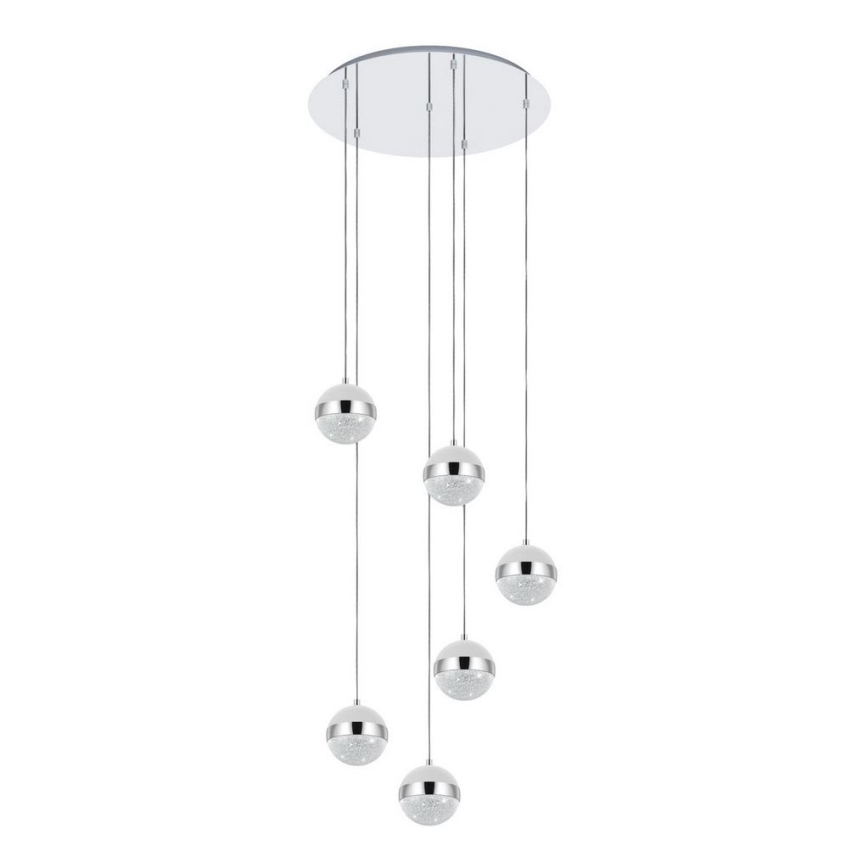 Eglo 98558 - LED Ljuskrona med snöre LICOROTO 6xG9/3W/230V