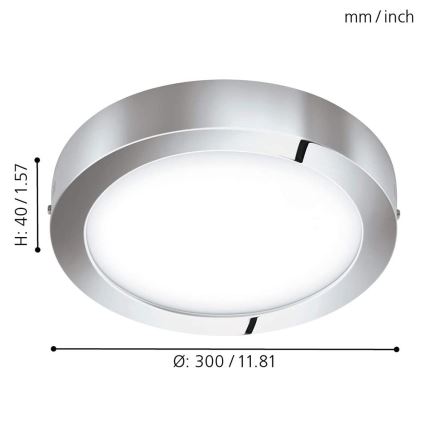 Eglo 98559 - LED RGB Dimbar Takbelysning FUEVA-C LED/21W/230V