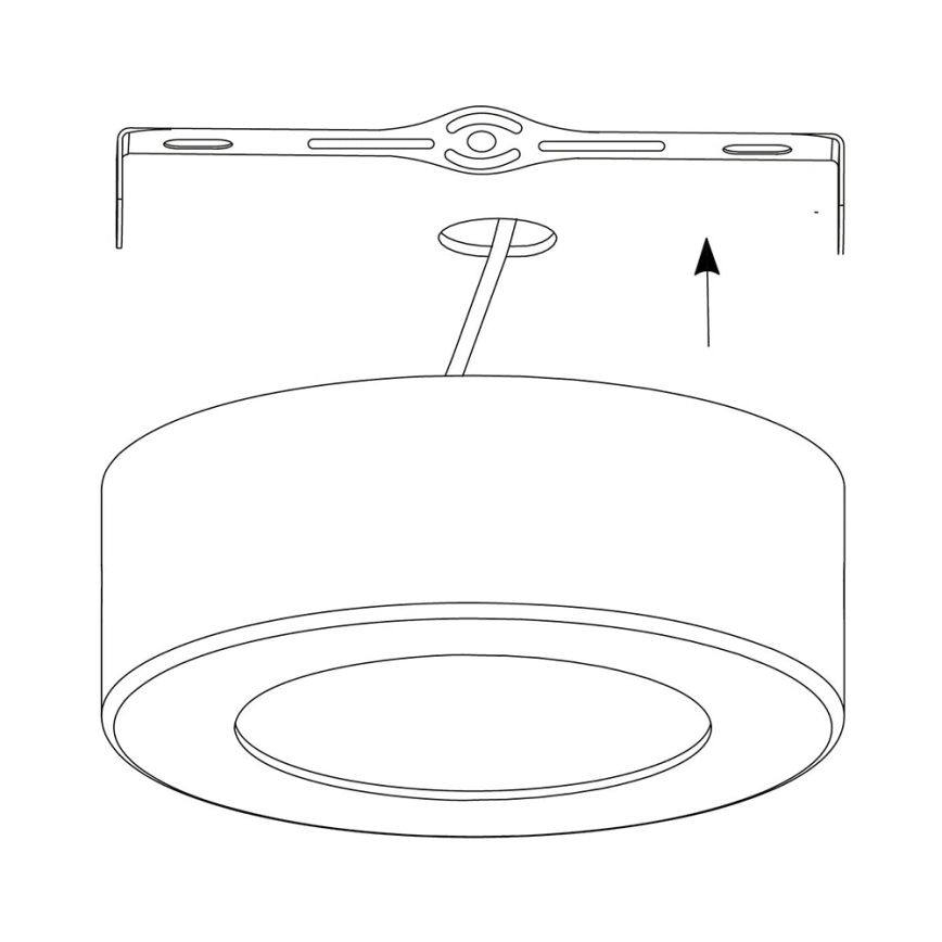 Eglo 98559 - LED RGB Dimbar Takbelysning FUEVA-C LED/21W/230V