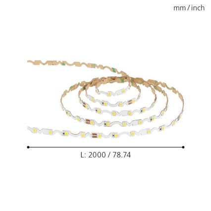 Eglo 98571 - LED-slinga ljusslinga LED/9,6W/230V/24V