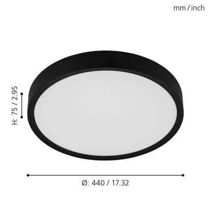Eglo 98604 - LED Takbelysning MUSURITA LED/33,5W/230V