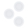 Eglo 98631 - KIT 3x LED infälld belysning FUEVA 3xLED/5W/230V