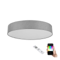 Eglo 98669 - LED RGB Dimbar Takbelysning ROMAO-C LED/42W/230V + Fjärrstyrd