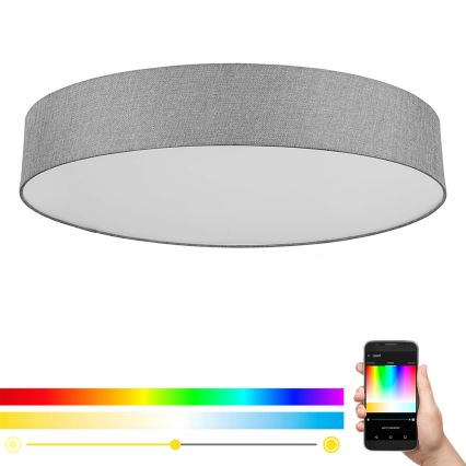 Eglo 98669 - LED RGB Dimbar Takbelysning ROMAO-C LED/42W/230V + Fjärrstyrd
