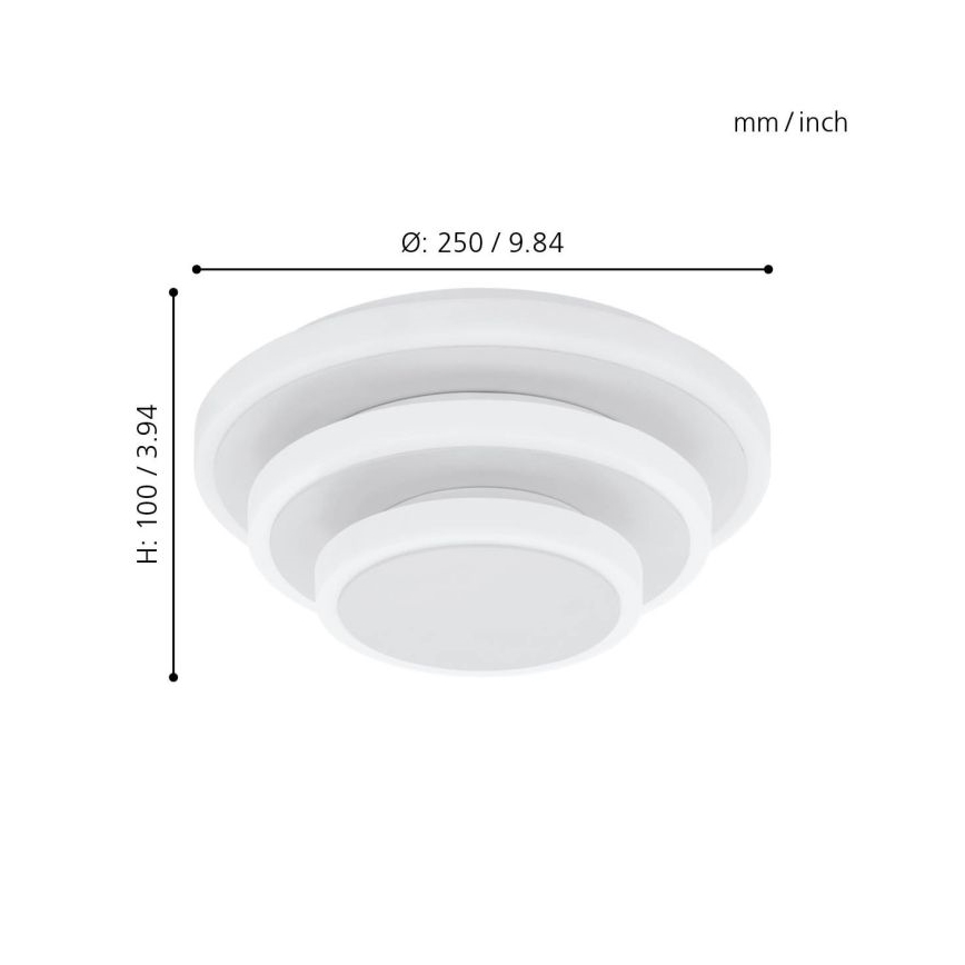 Eglo 98676 - LED Takbelysning ELGVERO LED/11,4W/230V + LED/8,6W + LED/5,4W