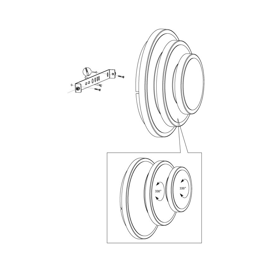 Eglo 98676 - LED Takbelysning ELGVERO LED/11,4W/230V + LED/8,6W + LED/5,4W