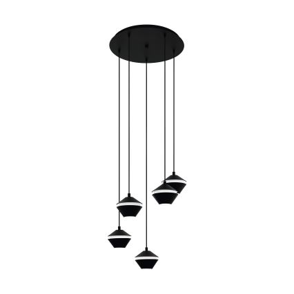 Eglo 98683 - LED Ljuskrona med snöre PERPIGO 5xGU10/5W/230V
