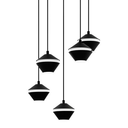 Eglo 98683 - LED Ljuskrona med snöre PERPIGO 5xGU10/5W/230V