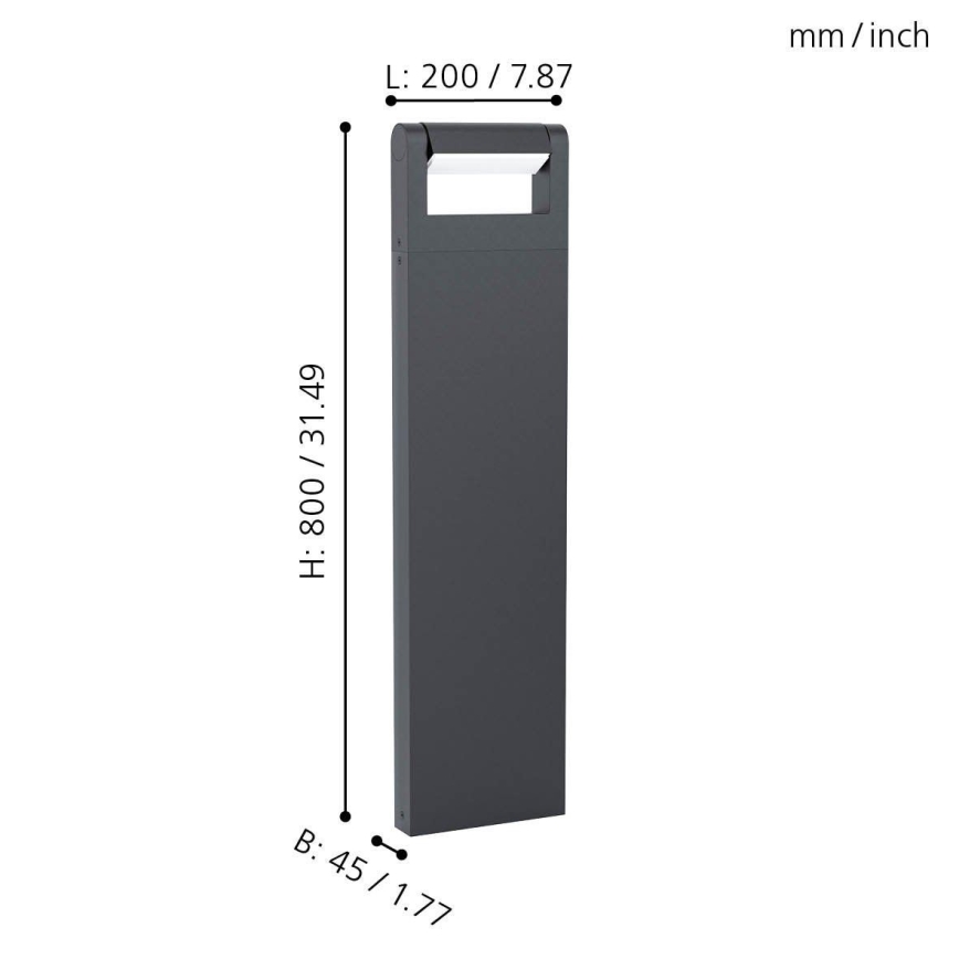 Eglo 98708 - LED Utomhuslampa BRIANZA LED/4,8W/230V IP44