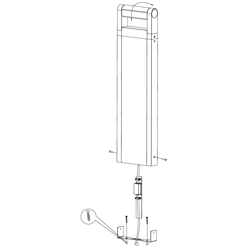 Eglo 98708 - LED Utomhuslampa BRIANZA LED/4,8W/230V IP44