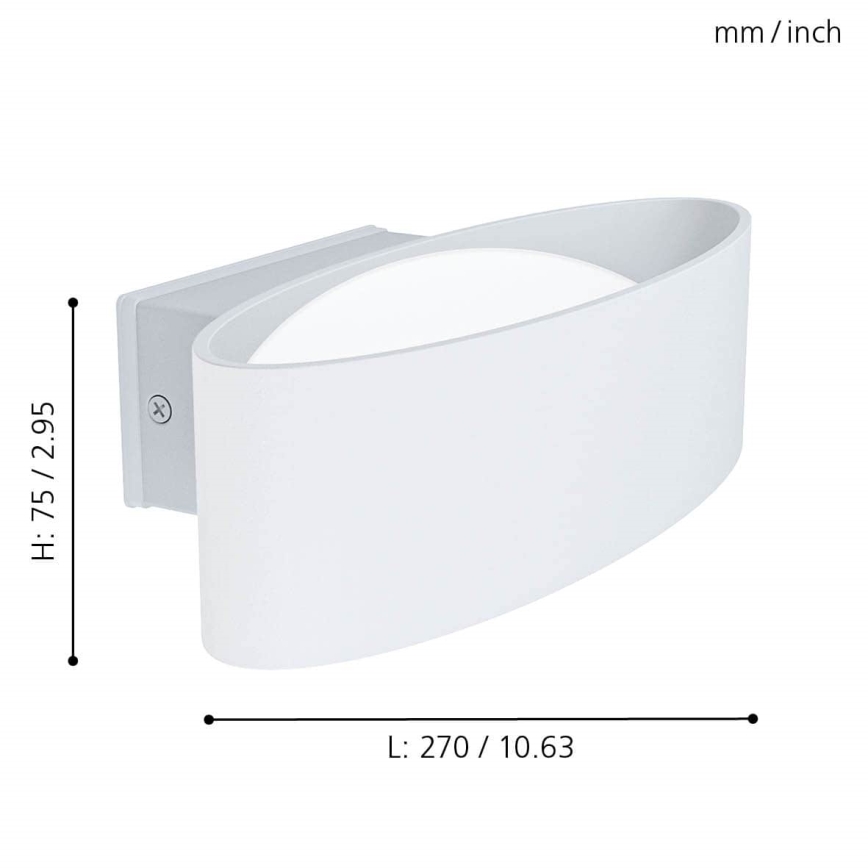 Eglo 98709 - LED Utomhus Väggbelysning CHINOA LED/10W/230V IP44