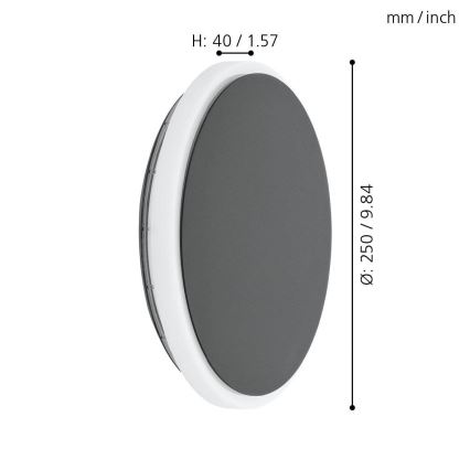 Eglo - LED vägglampa för utomhusbruk LED/11,5W/230V IP44