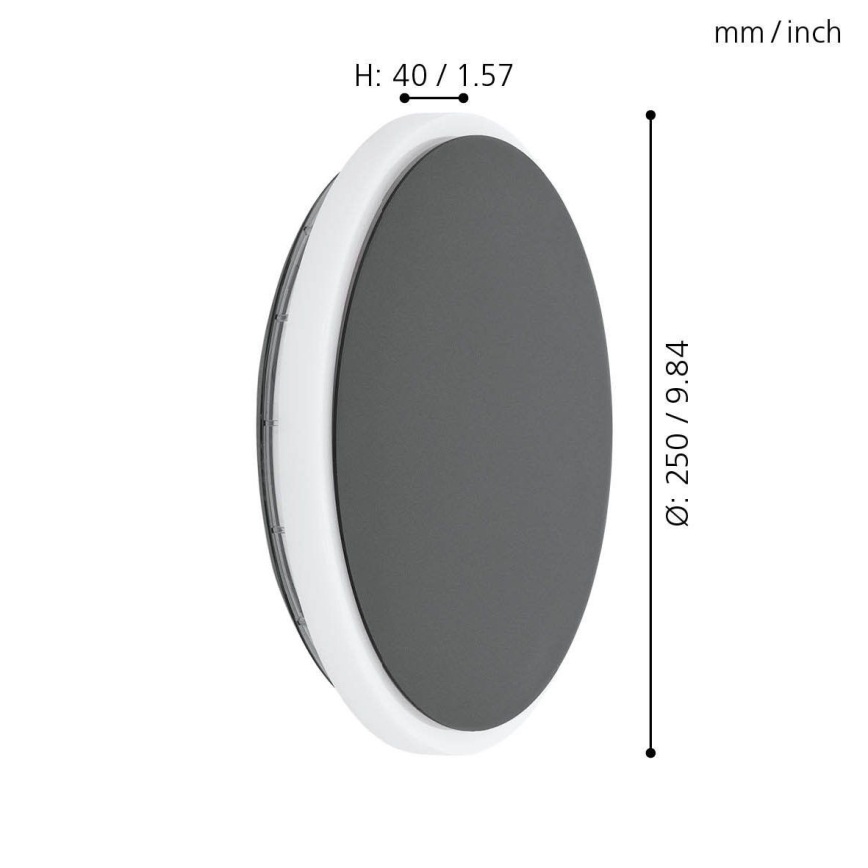 Eglo - LED vägglampa för utomhusbruk LED/11,5W/230V IP44