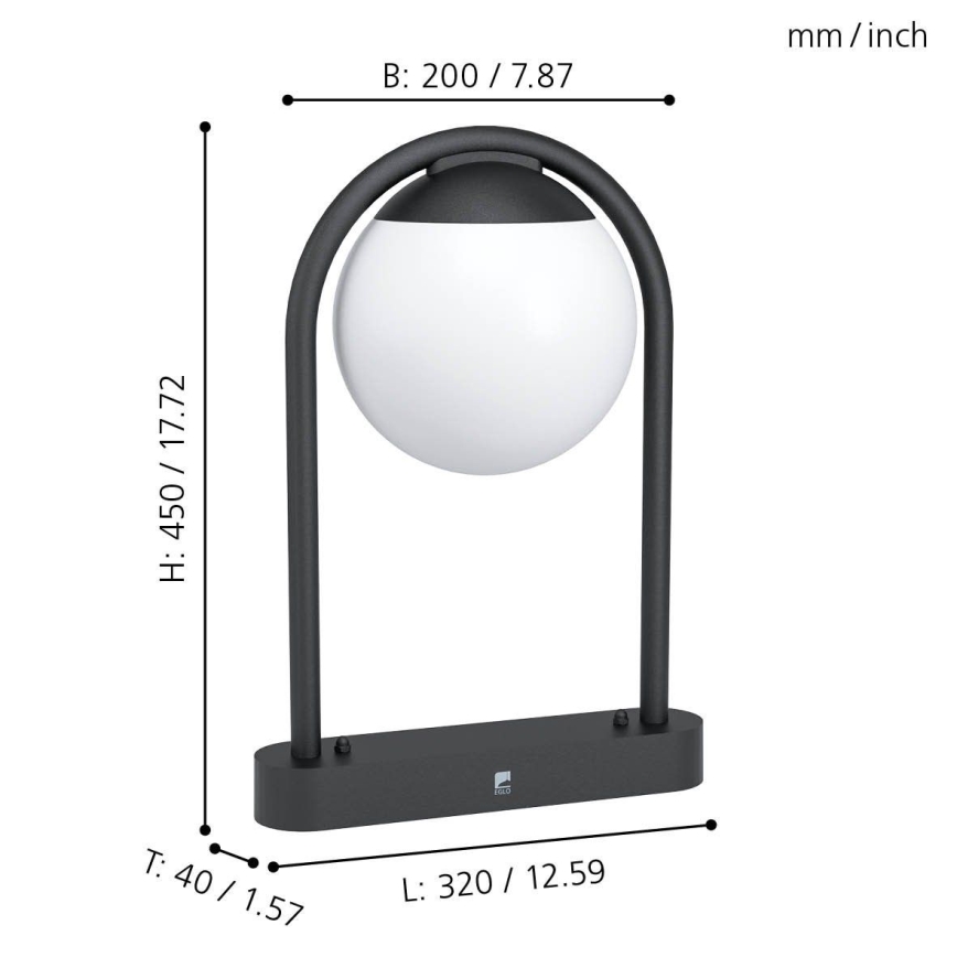 Eglo 98732 - Utomhuslampa VECCHIA 1xE27/28W/230V IP44