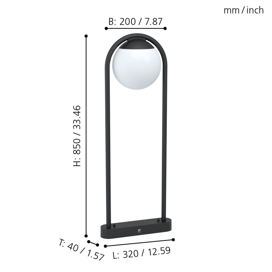 Eglo 98733 - Utomhuslampa VECCHIA 1xE27/28W/230V IP44