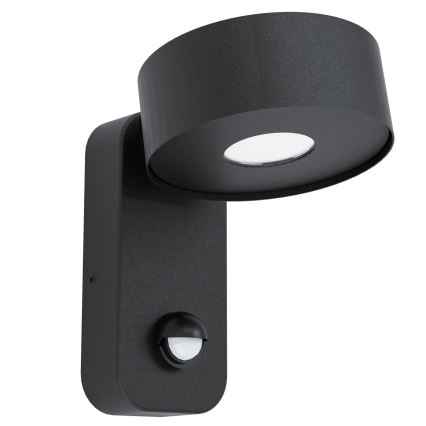 Eglo 98738 - LED Utomhus Väggbelysning med sensor PALOSCO LED/6W/230V IP44