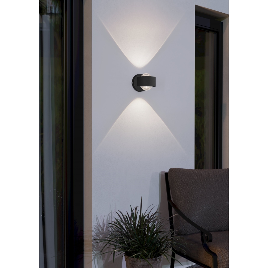Eglo 98746 - LED Utomhus Väggbelysning TREVIOLO 2xLED/2W/230V IP44