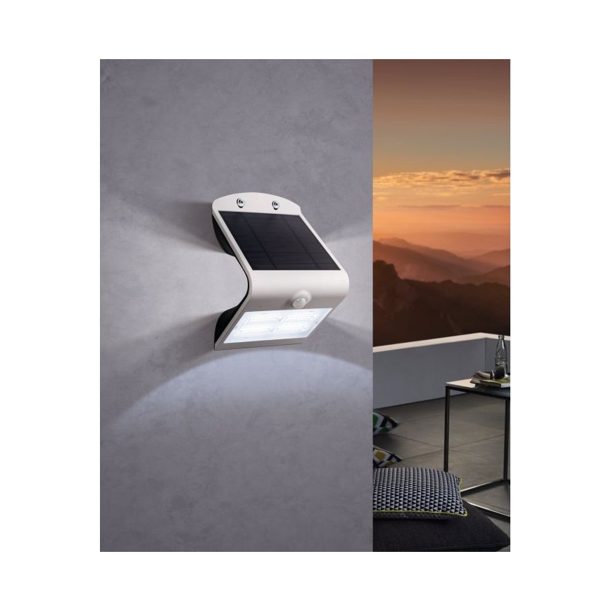Eglo - Solcellsbelysning med sensor LED/3,2W/3,7V 2000 mAh IP54