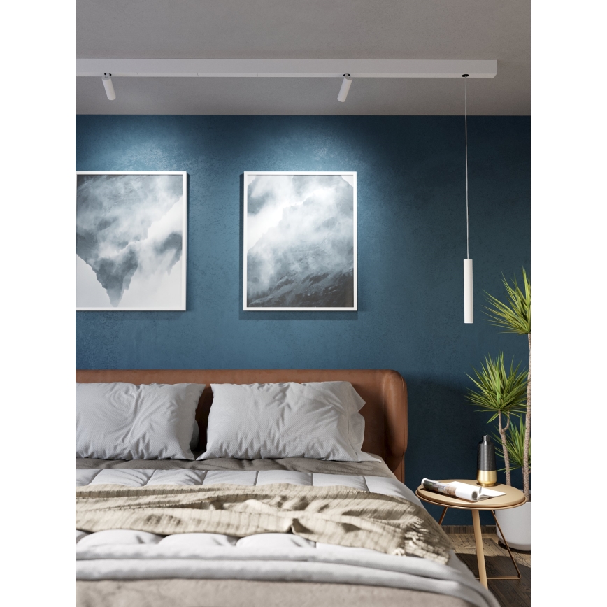 Eglo - LED Ljuskrona med upphängningsrem  på skensystem 1xLED/9W/230V