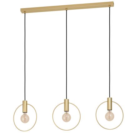 Eglo - Ljuskrona med upphängningsrem 3xE27/40W/230V