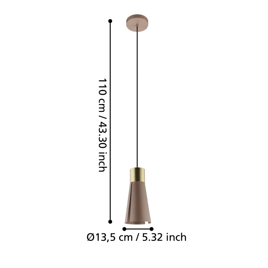 Eglo - LED Ljuskrona med upphängningsrem  1xGU10/4,5W/230V