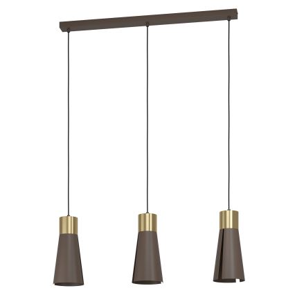 Eglo - LED Ljuskrona med upphängningsrem  3xGU10/4,5W/230V