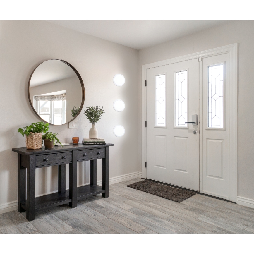 Eglo - LED dimbar infälld badrumsarmatur LED/16,5W/230V IP44 ZigBee Ø 21,6 cm