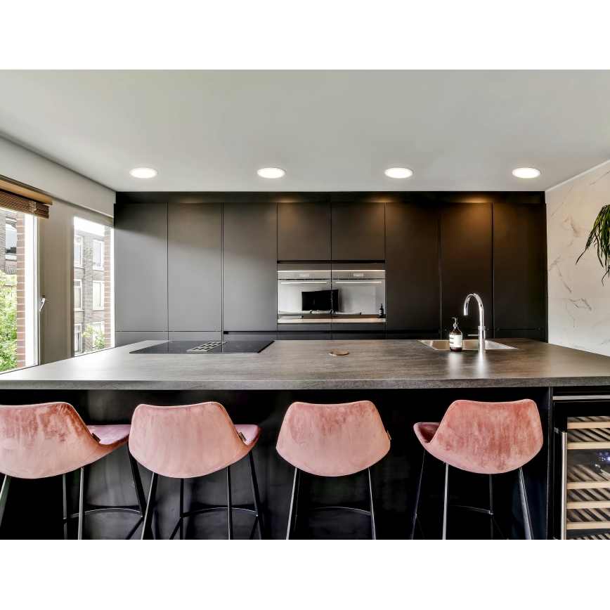 Eglo - LED dimbar infälld badrumsarmatur LED/16,5W/230V IP44 ZigBee Ø 21,6 cm