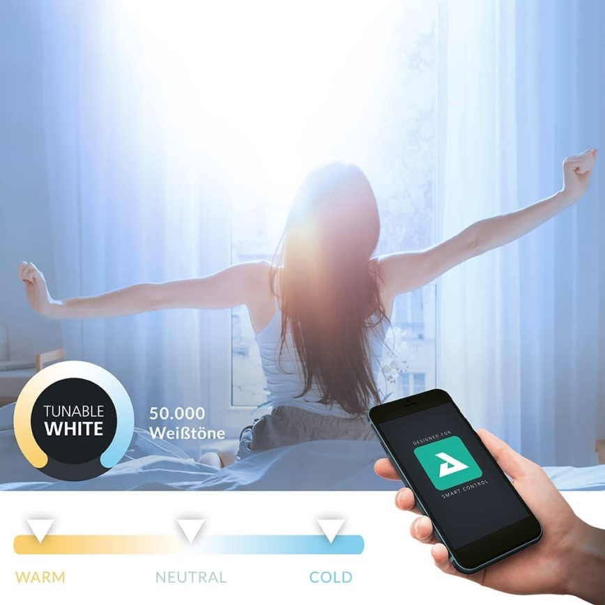 Eglo - LED dimbar infälld badrumsbelysning LED/16,5W/230V IP44 ZigBee
