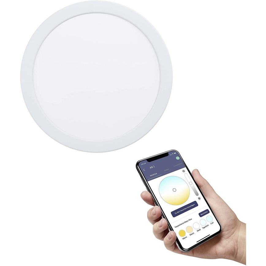 Eglo - LED dimbar infälld badrumsbelysning LED/16,5W/230V IP44 ZigBee